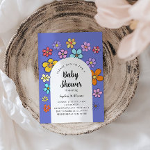 Whimsical Flower Baby shower – Peach & Pastel