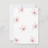 Whimsical Flower Bohemian Wedding Enclosure Card RSVP Kaartje (Achterkant)