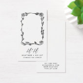 Whimsical Flower Border Sieraden Display Kaarten Visitekaartje (Bureau)