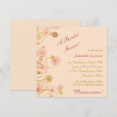 Whimsical Flower Border Vrijgezellenfeest Kaart (Voorkant / Achterkant)