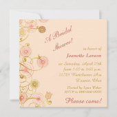 Whimsical Flower Border Vrijgezellenfeest Kaart (Voorkant)