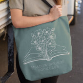 Whimsical Flower Bouquet gepersonaliseerde boekenc Tote Bag