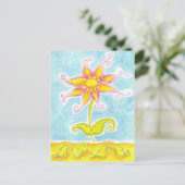 Whimsical Flower Briefkaart (Staand voorkant)