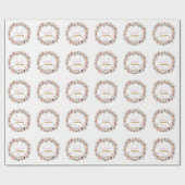 Whimsical flower fairy garden 2nd birthday  cadeaupapier (Vlak)