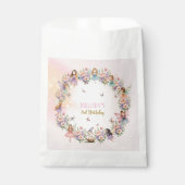 Whimsical flower fairy garden 3rd birthday  bedankzakje (Voorkant)