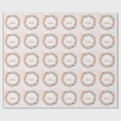 Whimsical flower fairy garden 4th birthday  cadeaupapier (Vlak)