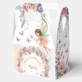 Whimsical flower fairy garden birthday bedankdoosjes (Geopend)