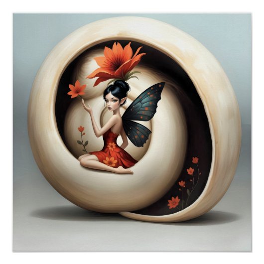 Whimsical Flower Fairy Perfect Poster (Voorkant)