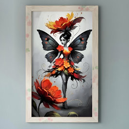 Whimsical Flower Fairy Perfect Poster