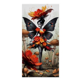 Whimsical Flower Fairy Perfect Poster