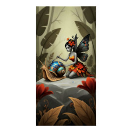 Whimsical Flower Fairy Perfect Poster