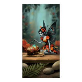 Whimsical Flower Fairy Perfect Poster