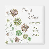 Whimsical Flower Garden Bewaar de datummagneet Magneet (Voorkant)