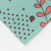 Whimsical Flower Garden Fleece Deken (Hoek)