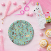 Whimsical Flower Garden Papieren Bordje (Feest)