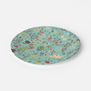 Whimsical Flower Garden Papieren Bordje