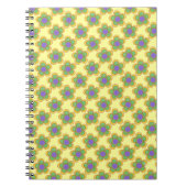 Whimsical Flower (groen/geel) Notitieboek (Voorkant)