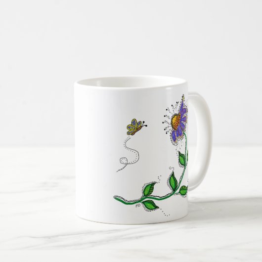 Whimsical Flower Mug Koffiemok (Voorkant rechts)