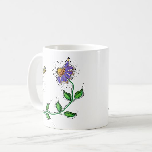 Whimsical Flower Mug Koffiemok (Voorkant links)