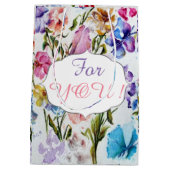 WHIMSICAL FLOWER PATTERN MEDIUM CADEAUZAKJE (Achterkant)