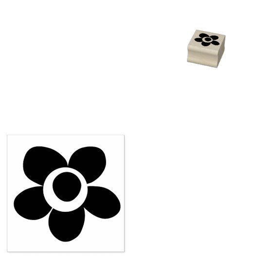 Whimsical Flower Schattige en Eenvoudig Rubberstempel (Gestempeld)