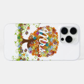 Whimsical Flower Tree Wedding iPhone Hoesje (Achterkant horizontaal)