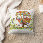Whimsical Flower Tree Wedding Kussen (Deken)