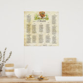 Whimsical Flower Tree Wedding Poster (Keuken)