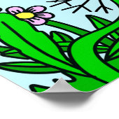 Whimsical Flowers and Girl's Name Hannah Wall Art Poster (Hoek)