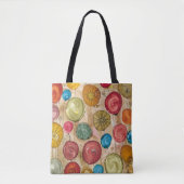 Whimsical Flowers Canvas tas (Voorkant)