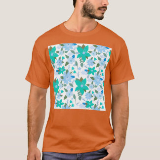 Whimsical Flowers green en blue Premium TShirt