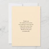 Whimsical Flowers in a Planter Pot Bedankkaart (Achterkant)