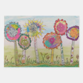 Whimsical Flowers Inpakpapier Vel (Voorkant 2)