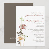 Whimsical Flowers Kaart (Voorkant / Achterkant)