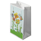 Whimsical Flowers Klein Cadeauzakje (Voorkant Gekanteld)