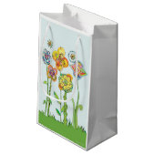 Whimsical Flowers Klein Cadeauzakje (Achterkant Gekanteld)