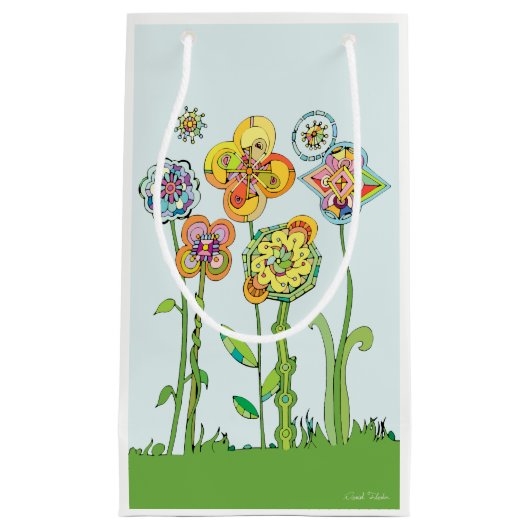 Whimsical Flowers Klein Cadeauzakje (Voorkant)