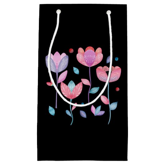 Whimsical Flowers  Klein Cadeauzakje (Voorkant)