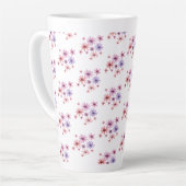 Whimsical Flowers Latte Mok (Linkerhoek)