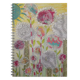 Whimsical Flowers Notitieboek