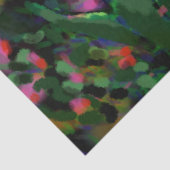 Whimsical Flowers Paarse Blauw Roze Decoupage Tissuepapier (Detail)