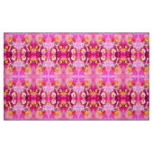 WHIMSICAL FLOWERS roze fuchsia yellow Stof (Fat Quarter)