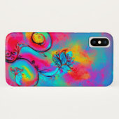 WHIMSICAL FLOWERS roze geel blauw Case-Mate iPhone Case (Achterkant (horizontaal))