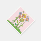 Whimsical Flowers Servet (Hoek)