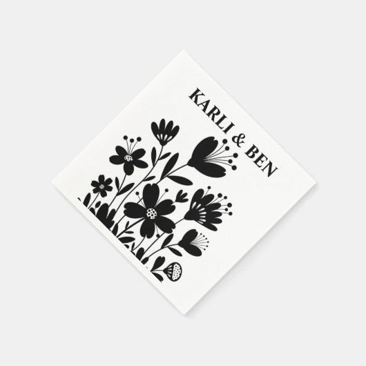 Whimsical Flowers Servet (Hoek)