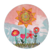 Whimsical Flowers  Snijplank (Voorkant)