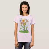 Whimsical Flowers T-shirt (Voorkant volledig)