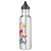 Whimsical Flowers Waterfles (Rechts)