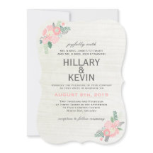 Whimsical Flowers - Wedding Invitation