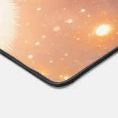 Whimsical Fluffy Duckling Santa Hat Holiday Snow Bureaumat (Hoek)